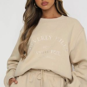 White Fox Best of Both Oversized Sweater